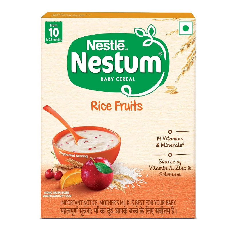 Nestle Nestum Baby Cereal with Rice Fruits Nestle Nestum Baby Cereal with Rice Fruits-Pack Size-300 g
