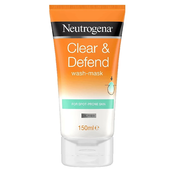 Neutrogena Clear & Defend Wash-Mask Neutrogena Clear & Defend Wash-Mask-Pack Size-150 ml