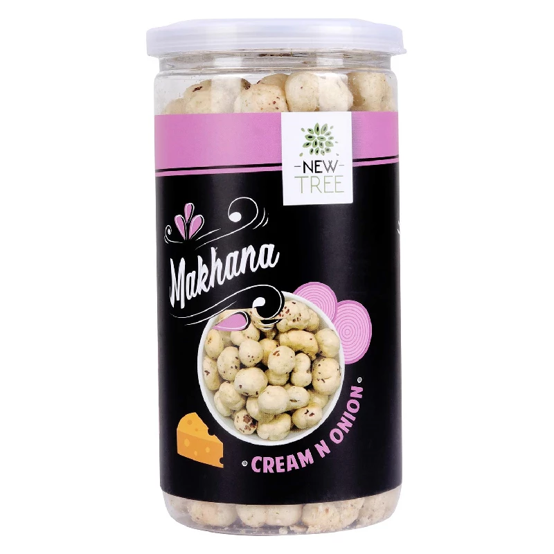 New Tree Healthy Snacks Combo of Jumbo Makhana Cream n Onion and Jumbo Makhana Cheese & Herb (Pack of 2) - Image 2