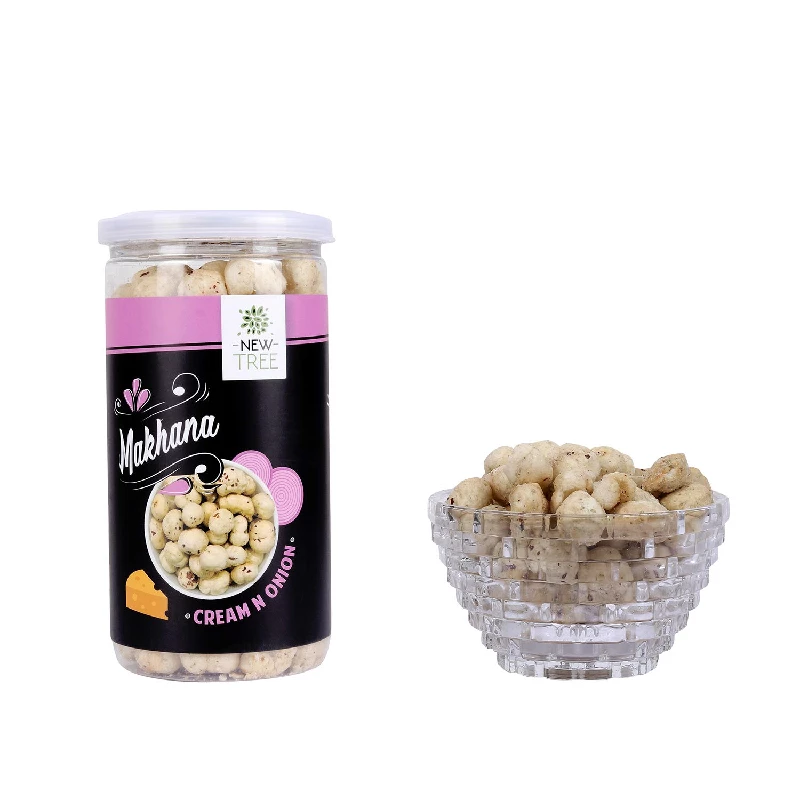 New Tree Healthy Snacks Combo of Jumbo Makhana Cream n Onion and Jumbo Makhana Cheese & Herb (Pack of 2) - Image 4