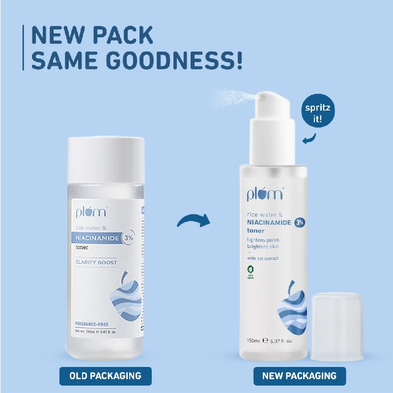 Plum Niacinamide & Rice Water Face Toner - Image 2