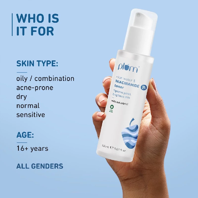 Plum Niacinamide & Rice Water Face Toner - Image 4