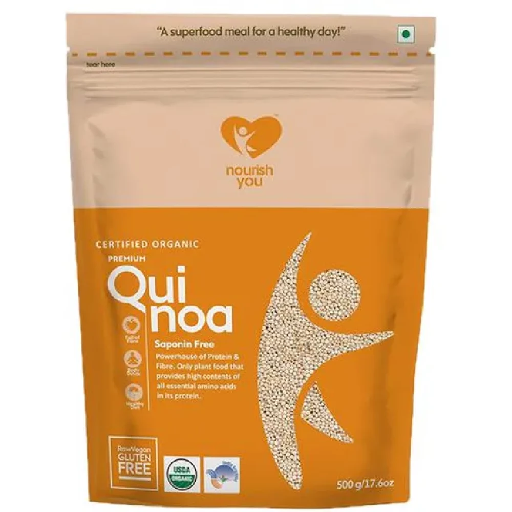 Nourish you White Quinoa - Grown in Peru Nourish you White Quinoa - Grown in Peru-Pack Size-500 g