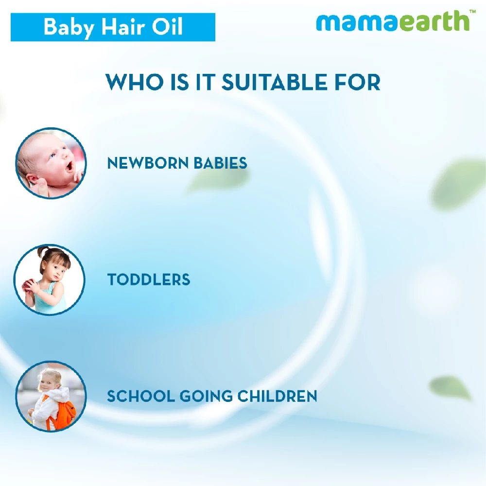 Mamaearth Nourishing Hair Oil for Babies with Almond and Avocado Oil - Image 5