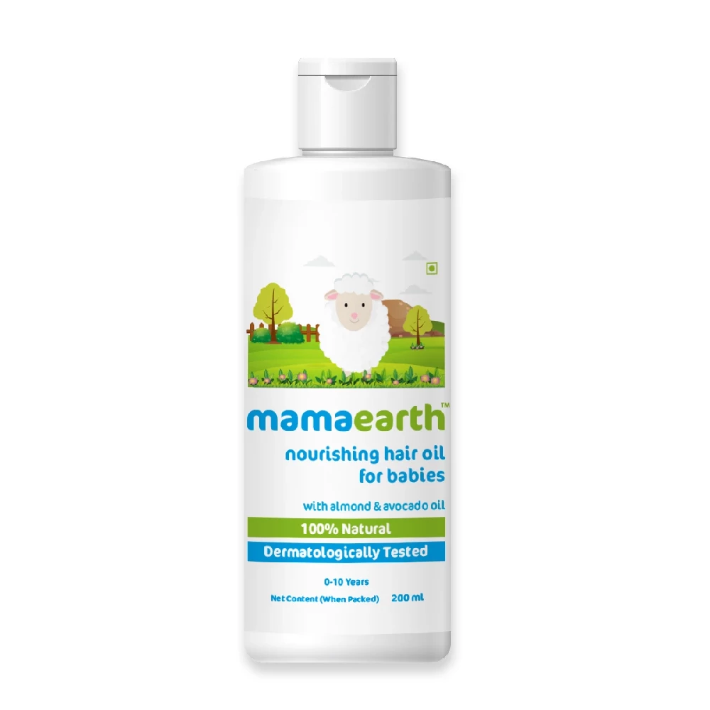 Mamaearth Nourishing Hair Oil for Babies with Almond and Avocado Oil - Image 8