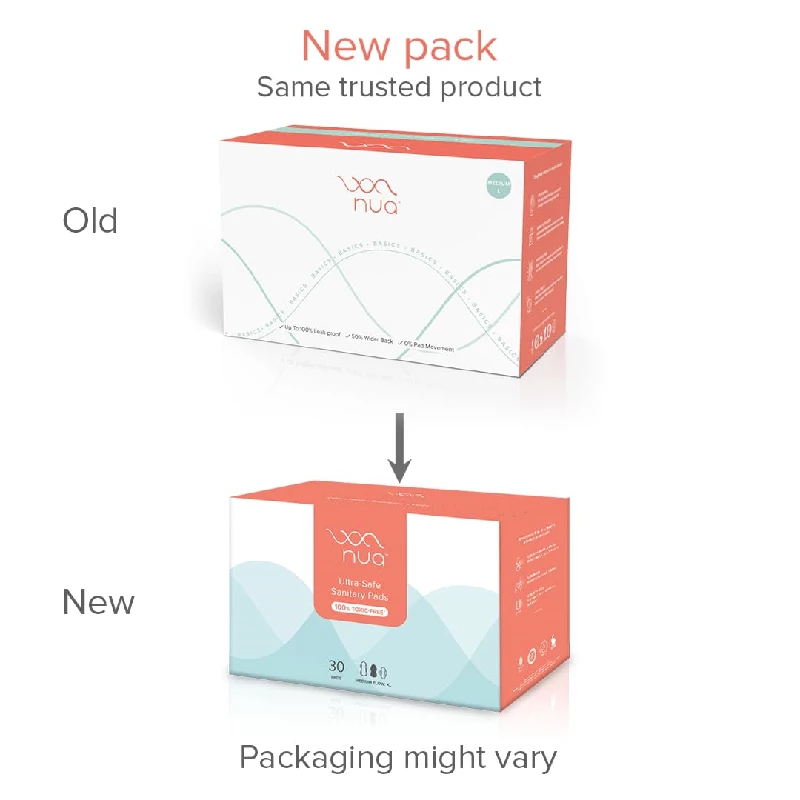 Nua Ultra-Safe Medium-XL Sanitary Pads - Image 3