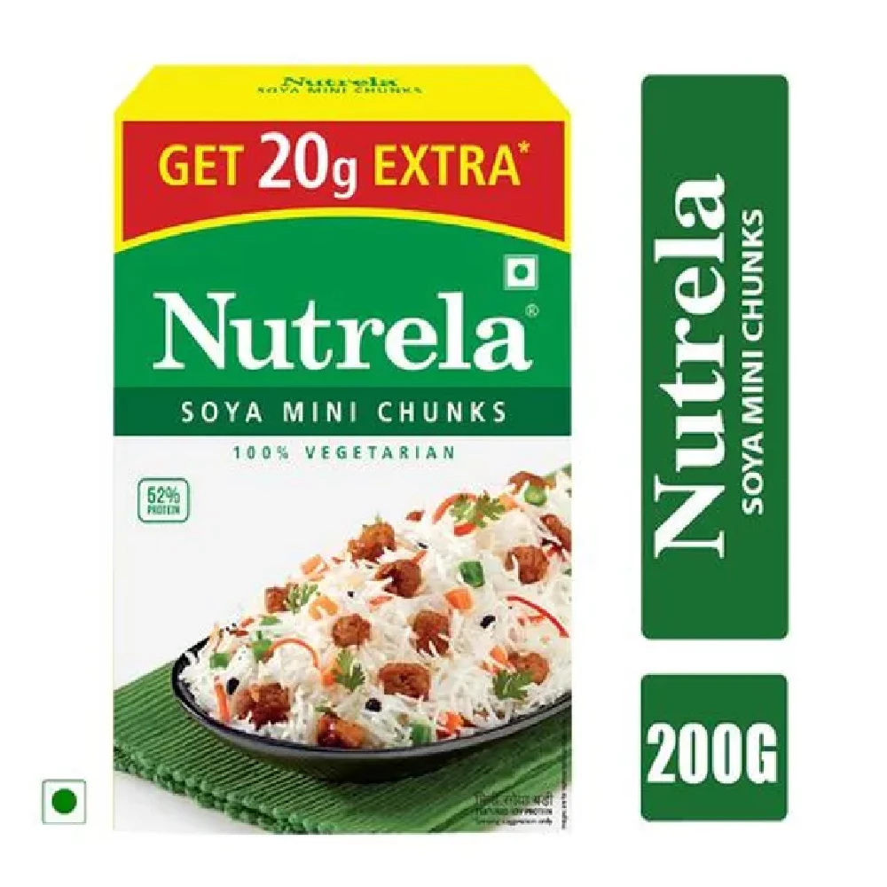 Nutrela Soya - Mini Chunk Nutrela Soya - Mini Chunk-Pack Size-200 g