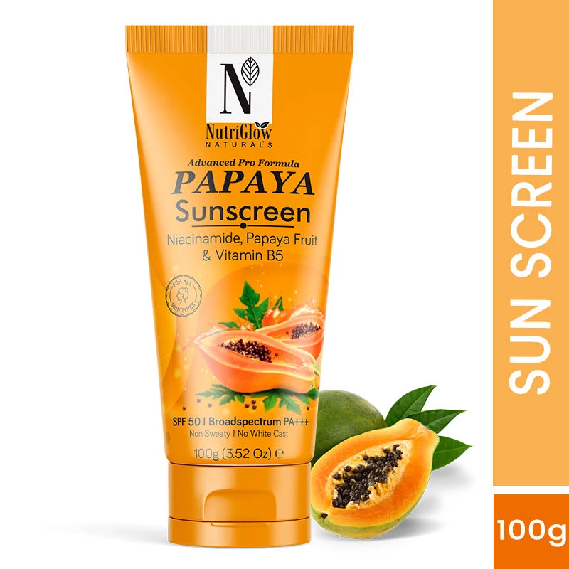 NutriGlow Natural's Advanced Pro Formula Papaya Sunscreen Spf 50 Pa+++