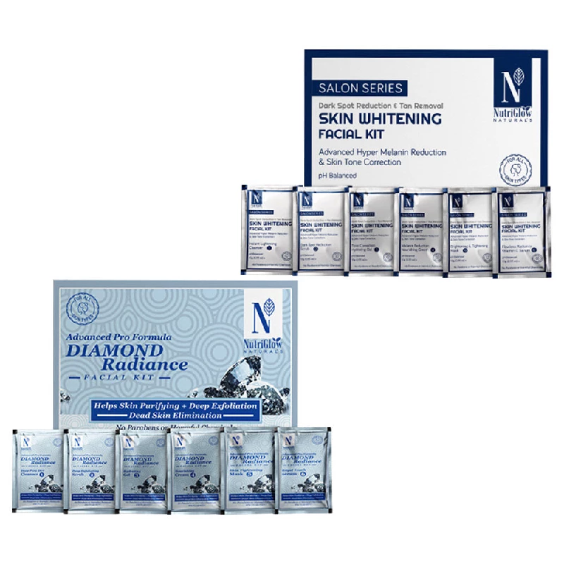 NutriGlow Naturals Advanced Pro Facial Kit - Skin Whitening + Diamond Radiance - Image 2