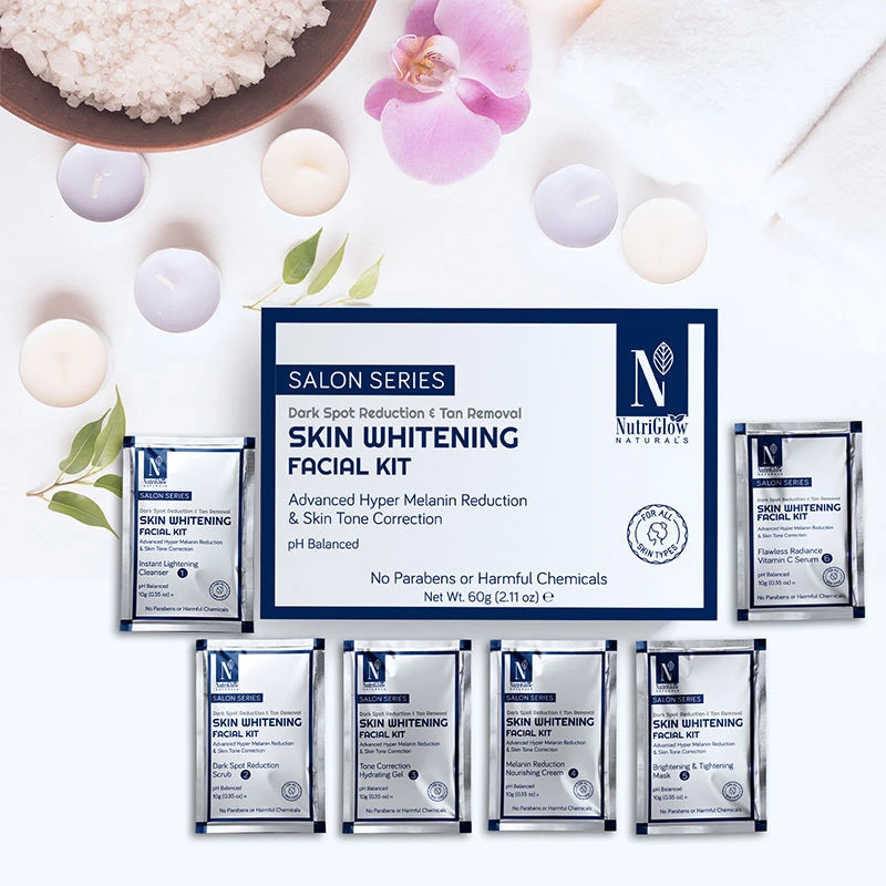 NutriGlow Naturals Advanced Pro Facial Kit - Skin Whitening + Diamond Radiance - Image 4