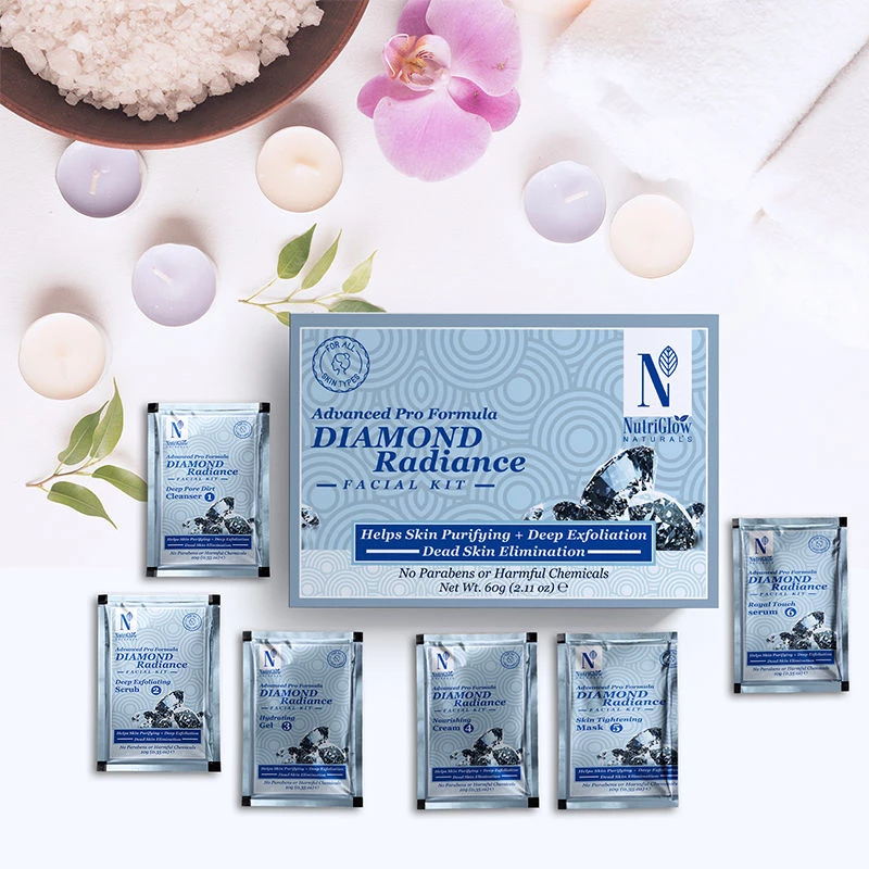 NutriGlow Naturals Advanced Pro Facial Kit - Skin Whitening + Diamond Radiance - Image 6