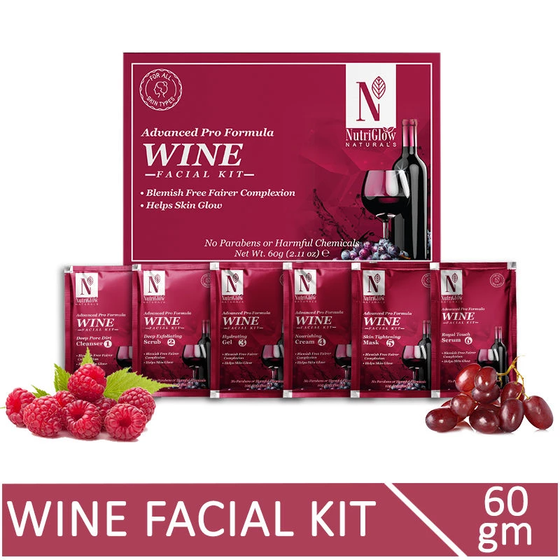 NutriGlow Naturals Advanced Pro Wine Facial Kit