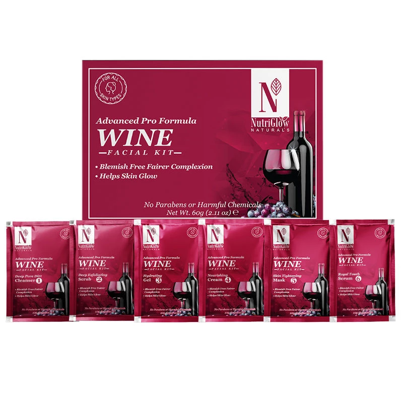 NutriGlow Naturals  Advanced Pro Wine Facial Kit - Image 2
