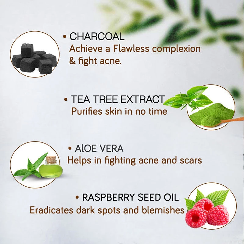 NutriGlow Naturals Bamboo Charcoal Face & Body Scrub With Activated Charcoal Powder - Image 5