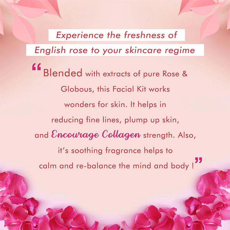 NutriGlow Naturals English Rose Facial Kit With 100% English Rose Hydrosols - Image 5