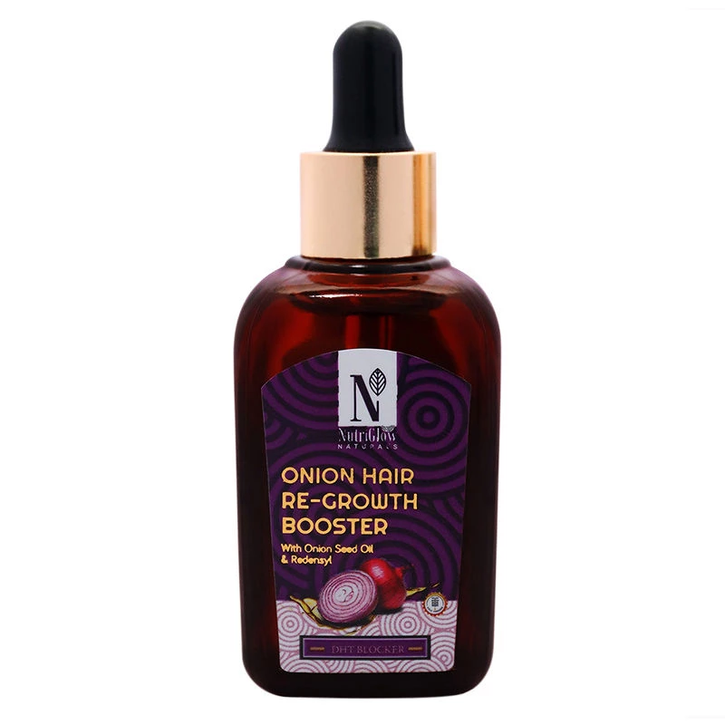 NutriGlow Naturals Onion Hair Re-Growth Booster For Thinning & Receding Hair - Image 2