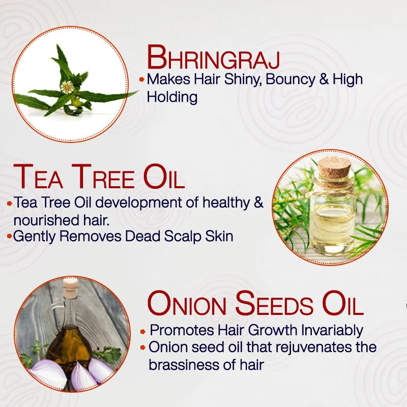 NutriGlow Naturals Onion Hair Shampoo For Damage Repair-Anti Dandruff - Image 4