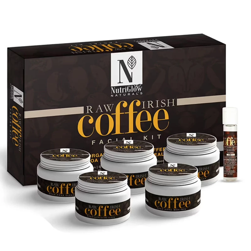 NutriGlow Naturals Raw Irish Coffee Facial Kit For Hydrate Skin & Acne Treatment - Image 2
