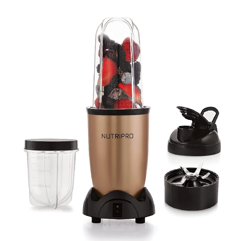 NutriPro Juicer Mixer Grinder - Smoothie Maker 500 Watts Gold