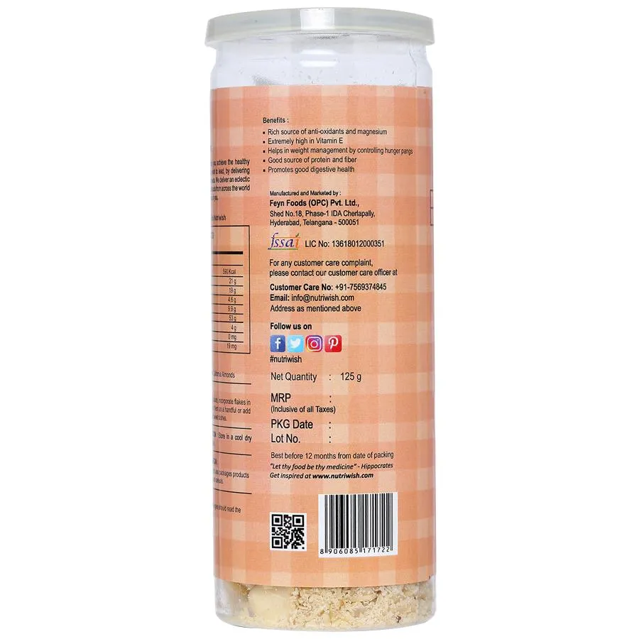 Nutriwish Blanched Almond Flakes - Image 2