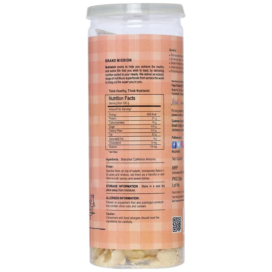 Nutriwish Blanched Almond Flakes - Image 7