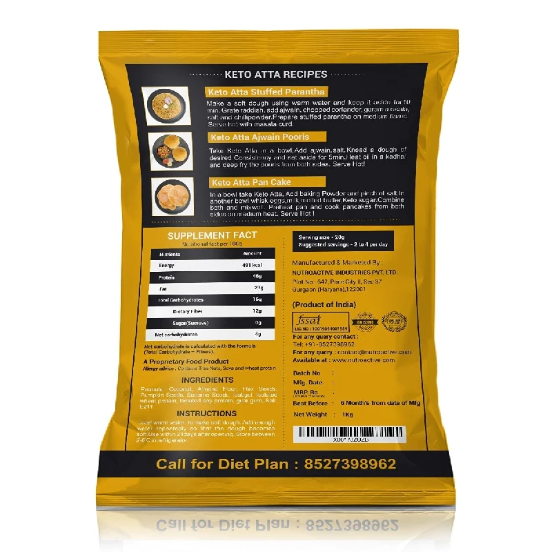 NutroActive Keto Atta-Extremely Low Carb Flour - Image 2