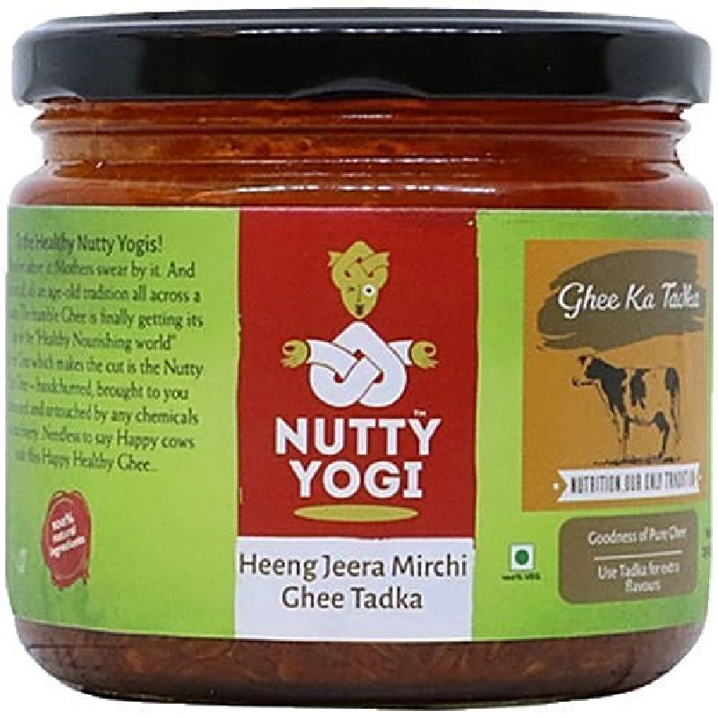 Nutty Yogi Ghee-Heeng Jeera Mirchi Ghee Tadka Nutty Yogi Ghee-Heeng Jeera Mirchi Ghee Tadka-Pack Size-250 g