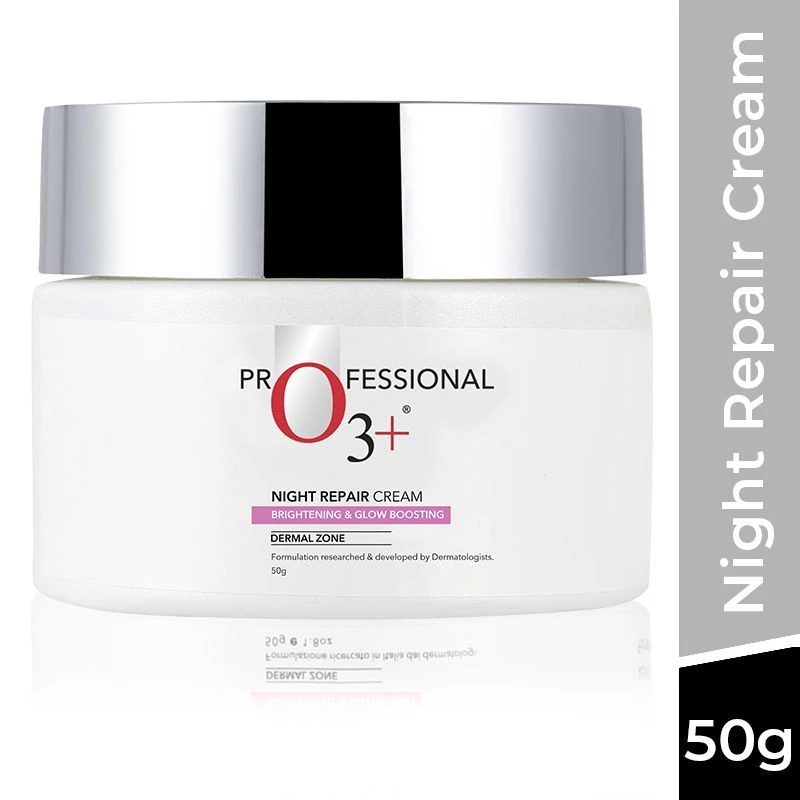 O3+ Night Repair Cream Brightening & Glow Boosting O3+ Night Repair Cream Brightening & Glow Boosting-Pack Size-50 g