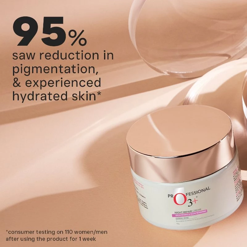 O3+ Night Repair Cream Brightening & Glow Boosting - Image 3
