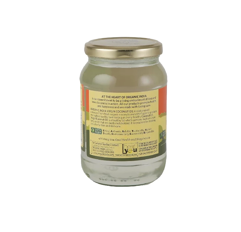 ORGANIC INDIA Cold Pressed Virgin Coconut Oil - Image 3