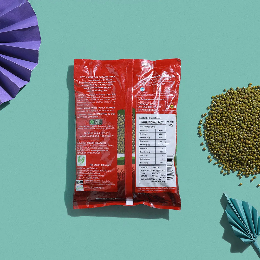 ORGANIC INDIA Moong Whole Green Gram - Image 2