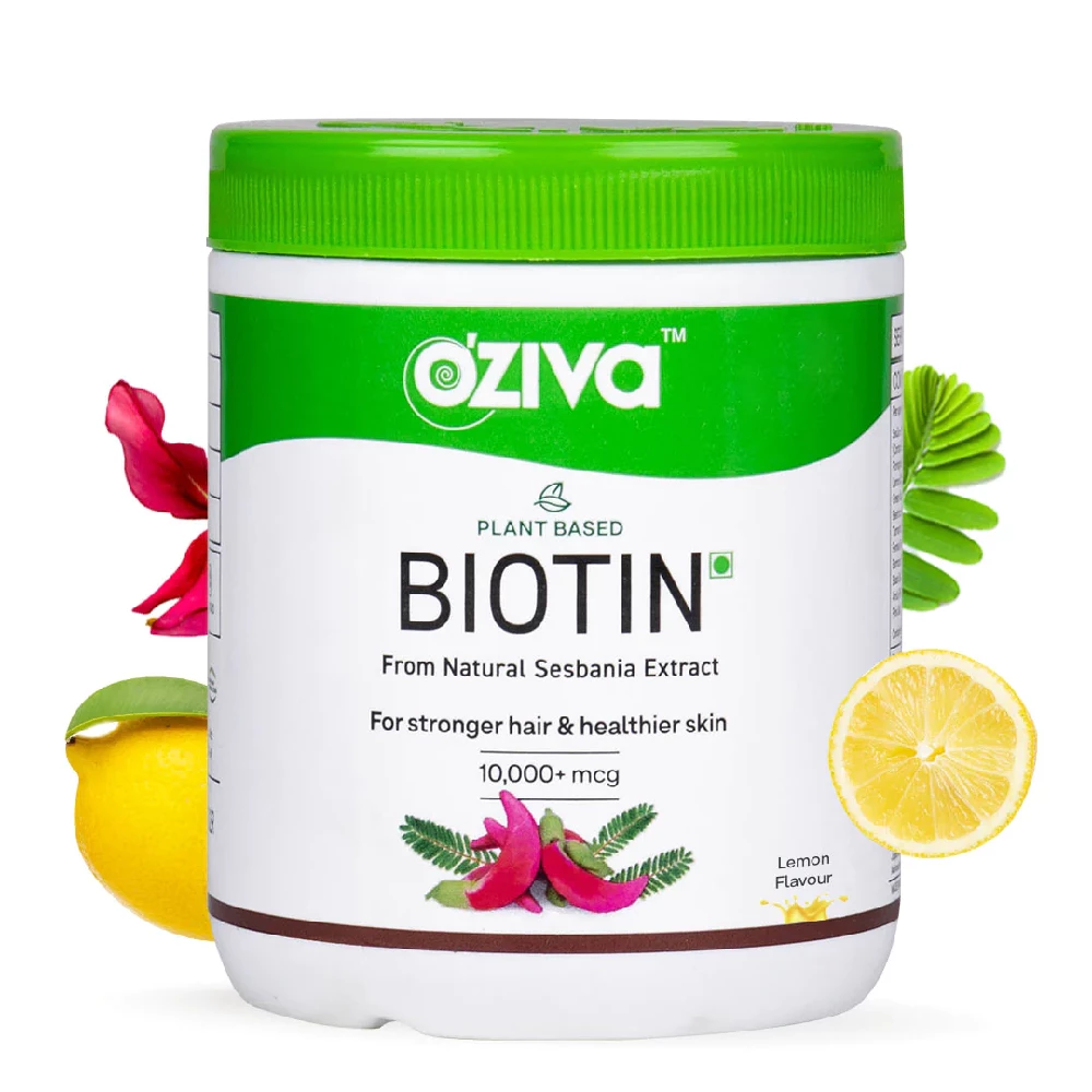 Oziva Biotin 10,000+ Mcg Lemon