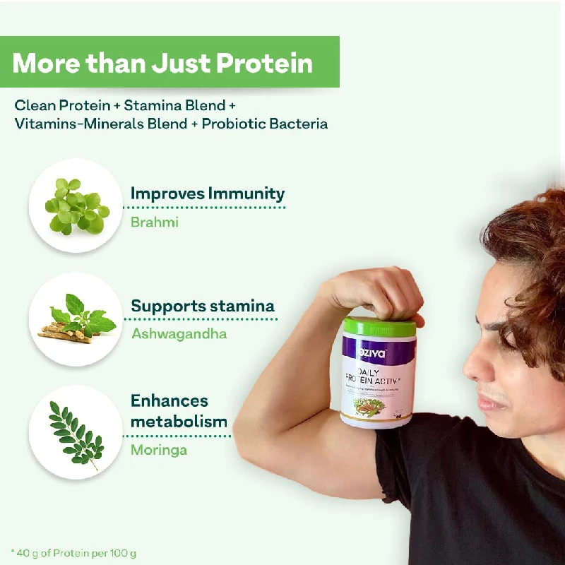 Oziva Daily Protein Activ for Men Chocolate - Image 3