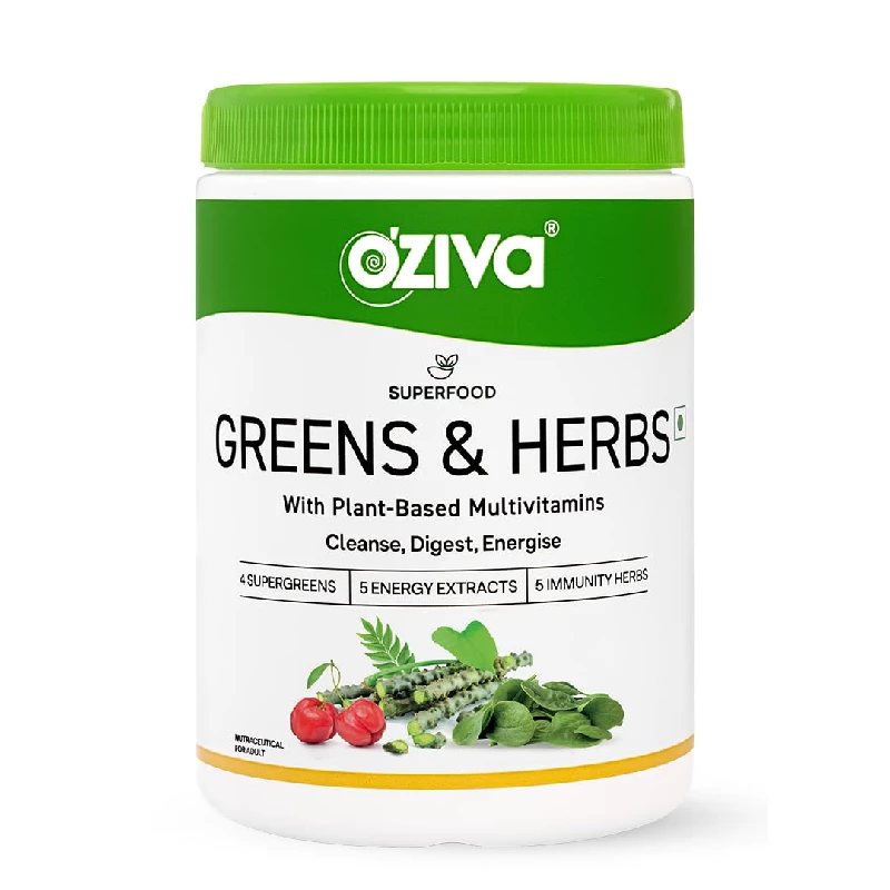 Oziva Superfood Greens & Herbs for Acne Control, Skin Health & Digestion - Image 2