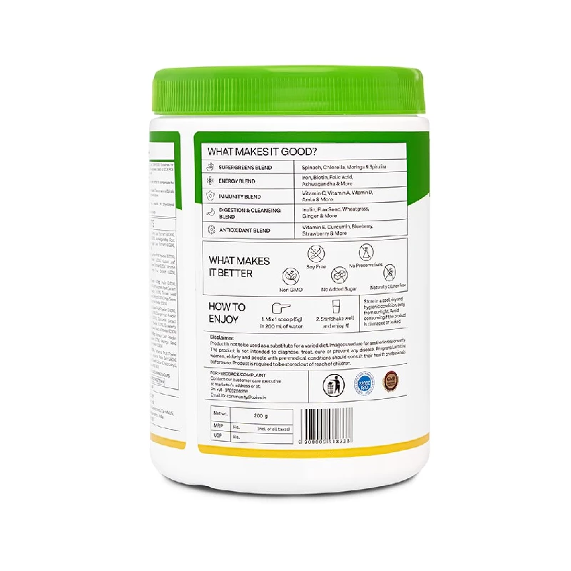 Oziva Superfood Greens & Herbs for Acne Control, Skin Health & Digestion - Image 4