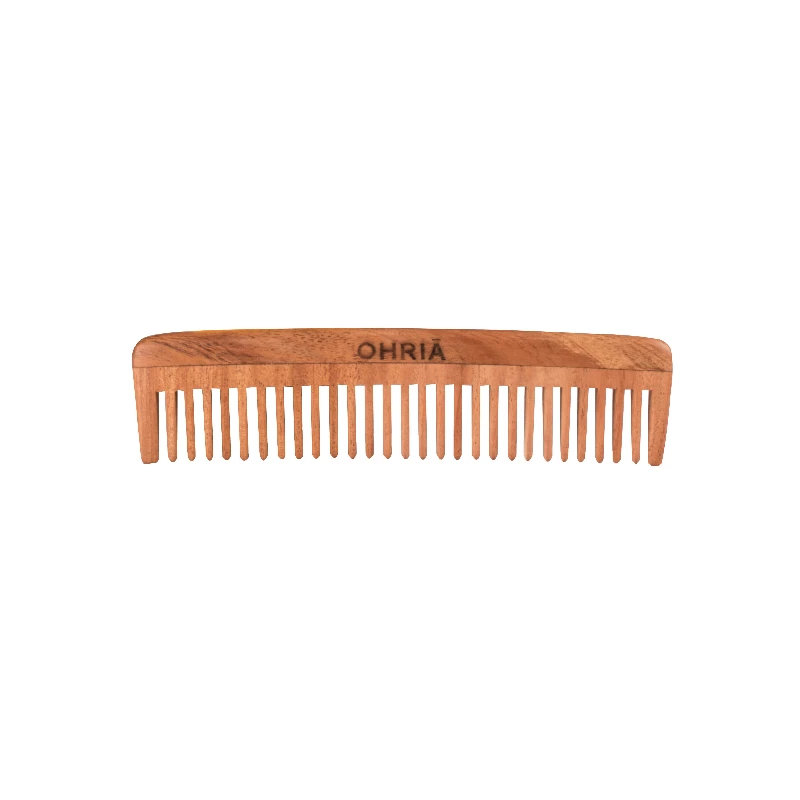 Ohria Ayurveda Natural Neem Wooden Comb - Image 2