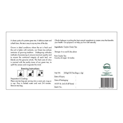 Olinda Green Tea - Lemon Flavoured - Image 2