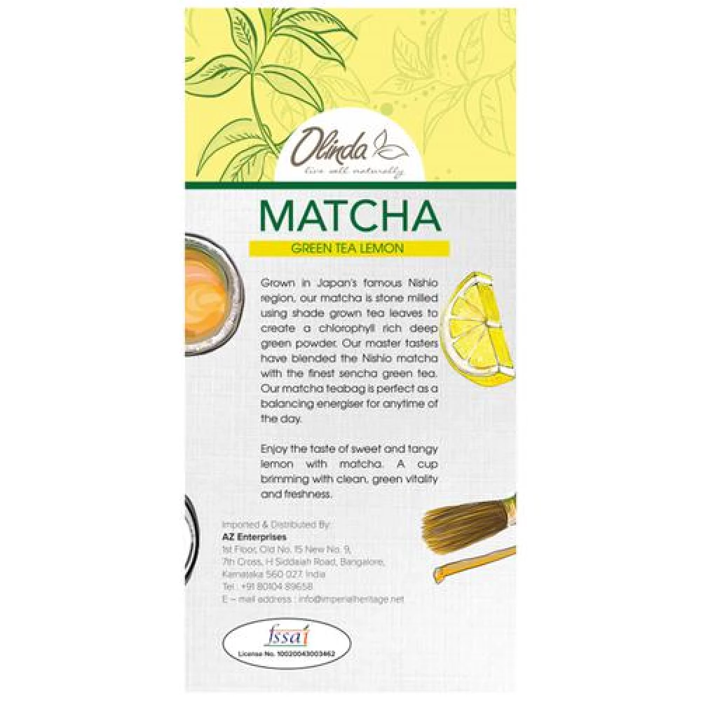 Olinda Matcha Lemon Green Tea - Image 3