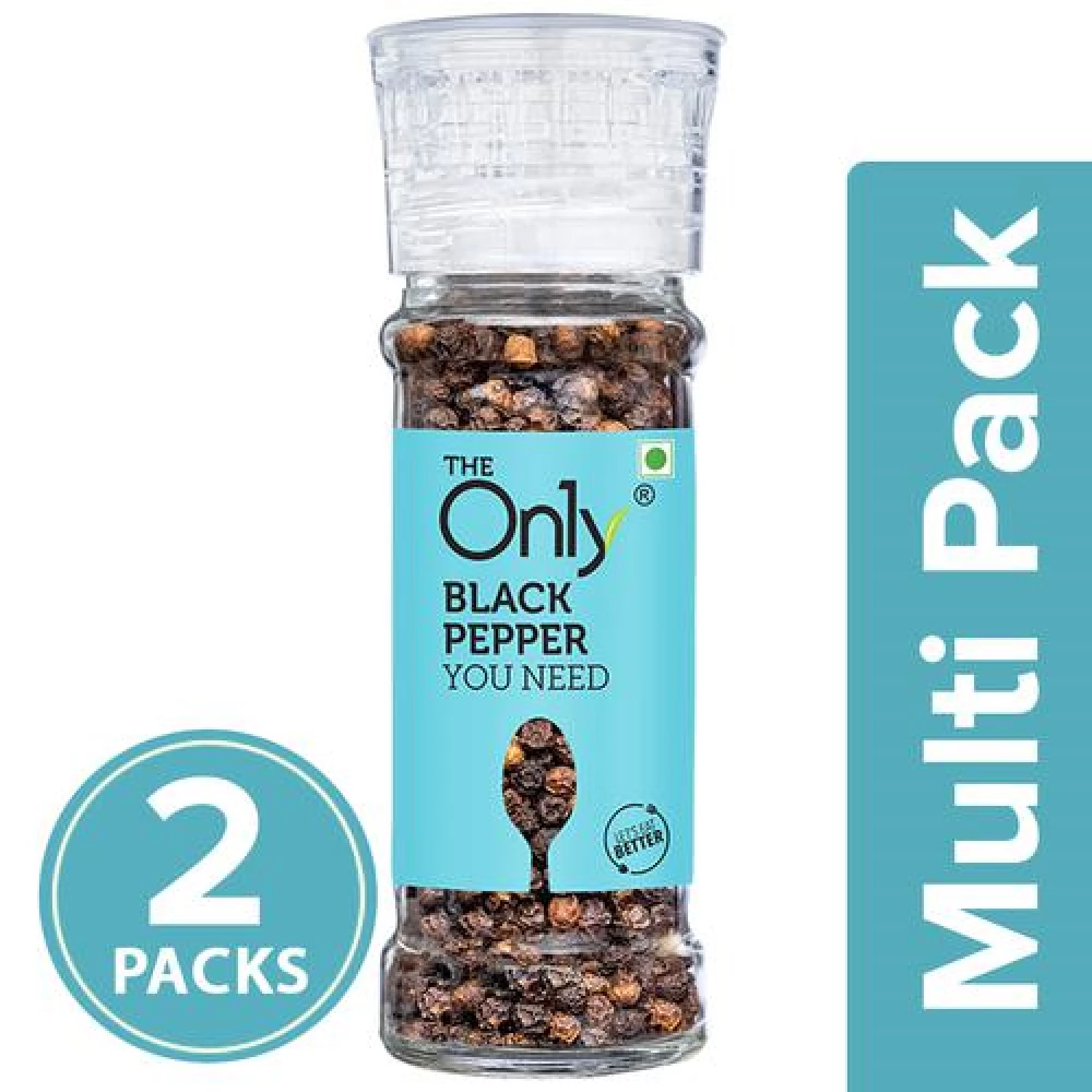 On1y Black Pepper Grinder - Rich In Antioxidants On1y Black Pepper Grinder - Rich In Antioxidants--2X50 g Multipack