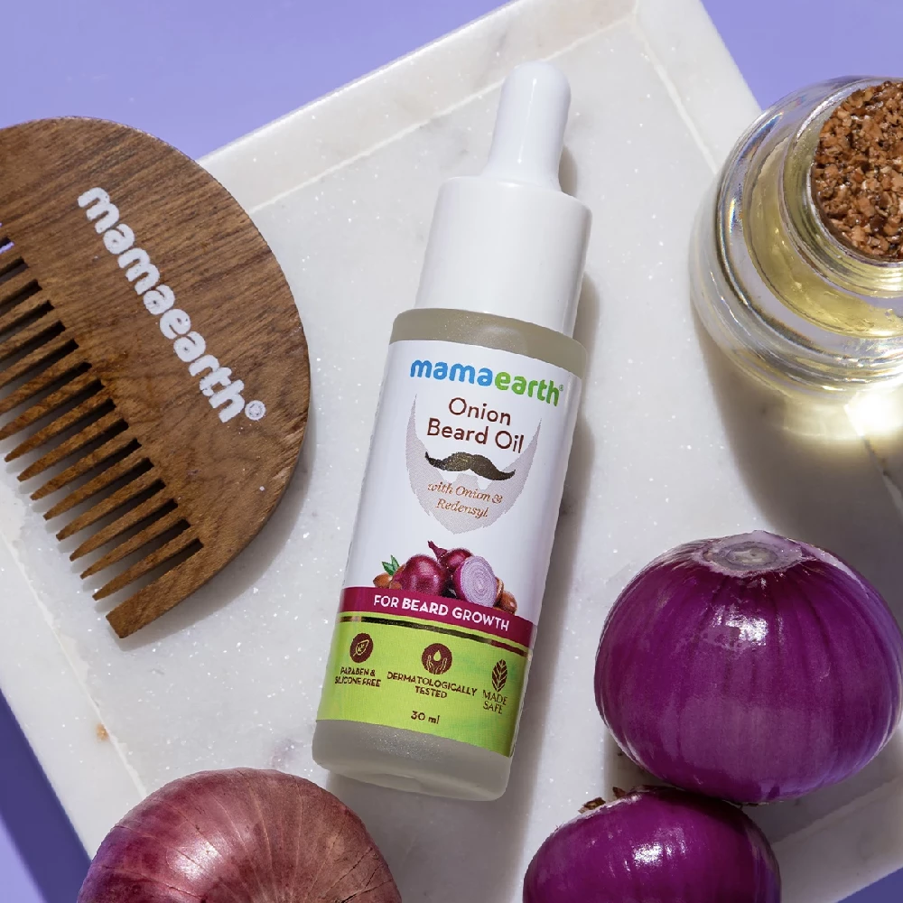 Onion Beard Oil with Onion & Redensyl For Beard Growth - Image 2