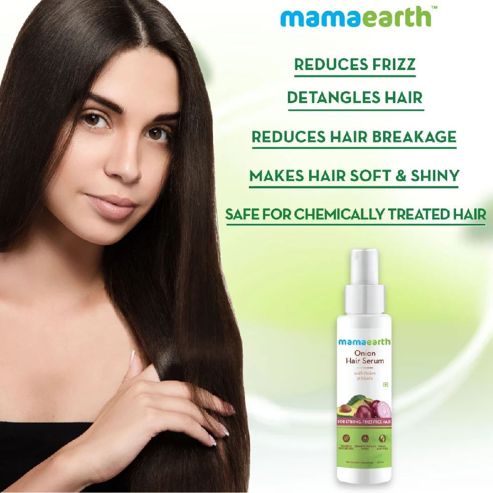 Onion Hair Serum with Onion and Biotin for Strong, Frizz-Free Hair - Image 2