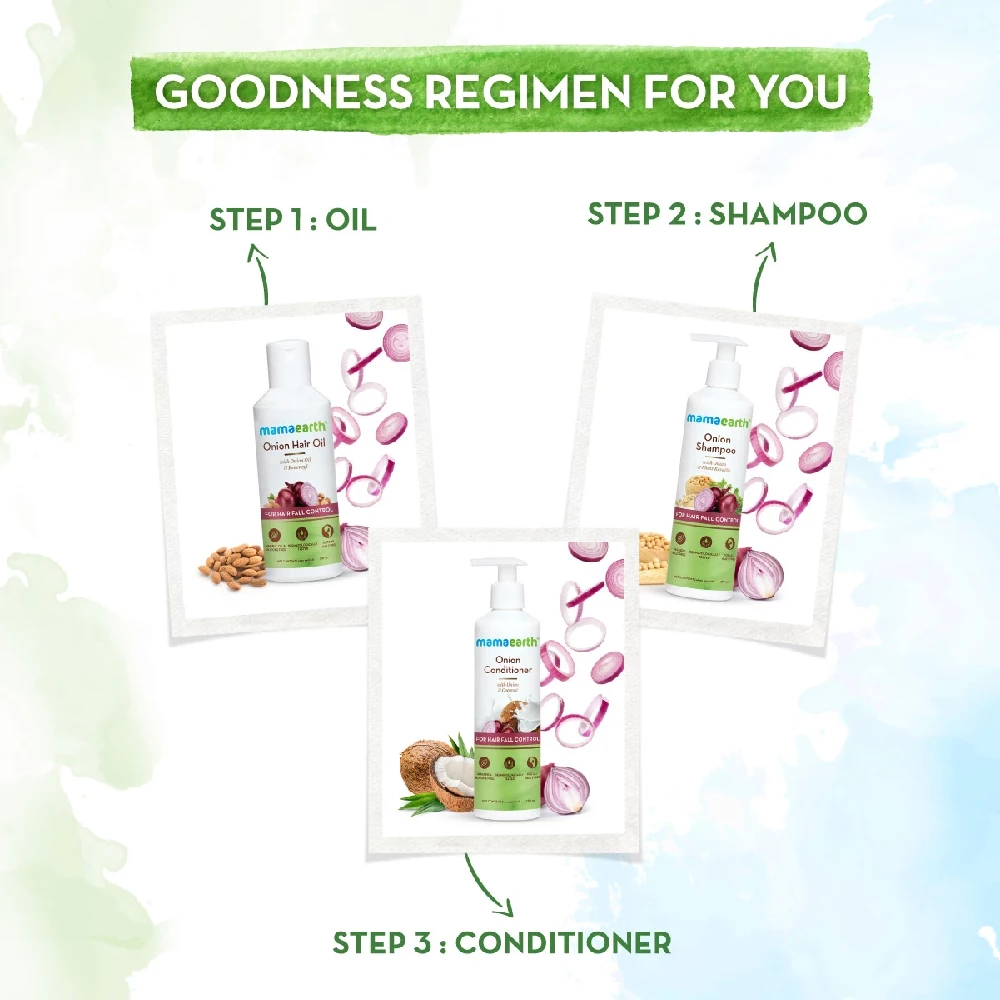 Mamaearth Onion Shampoo with Onion and Plant Keratin for Hair Fall Control - Image 6