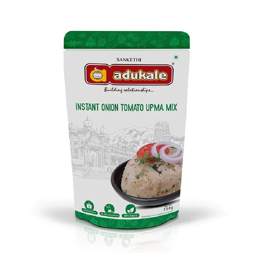 Onion Tomato Upma | Breakfast Champion | Adukale Onion Tomato Upma | Breakfast Champion | Adukale-Pack Size-250 g
