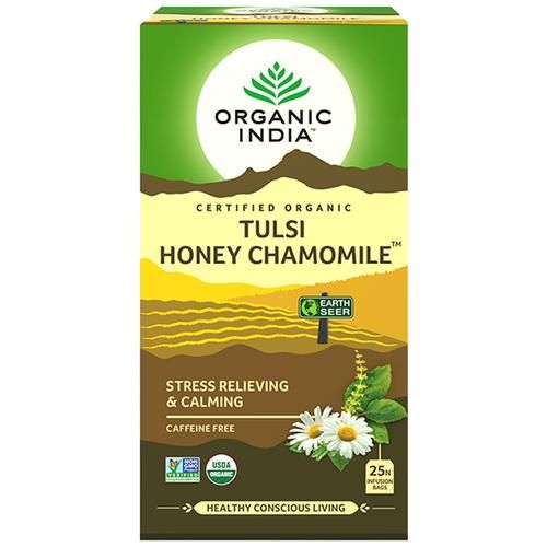 Organic India Chamomile Tea Tulsi Honey