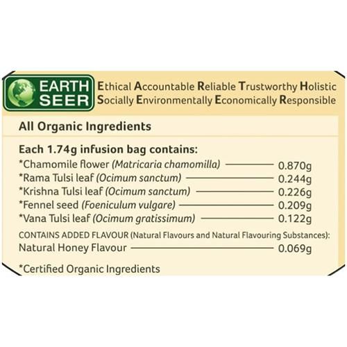 Organic India Chamomile Tea - Tulsi Honey - Image 3