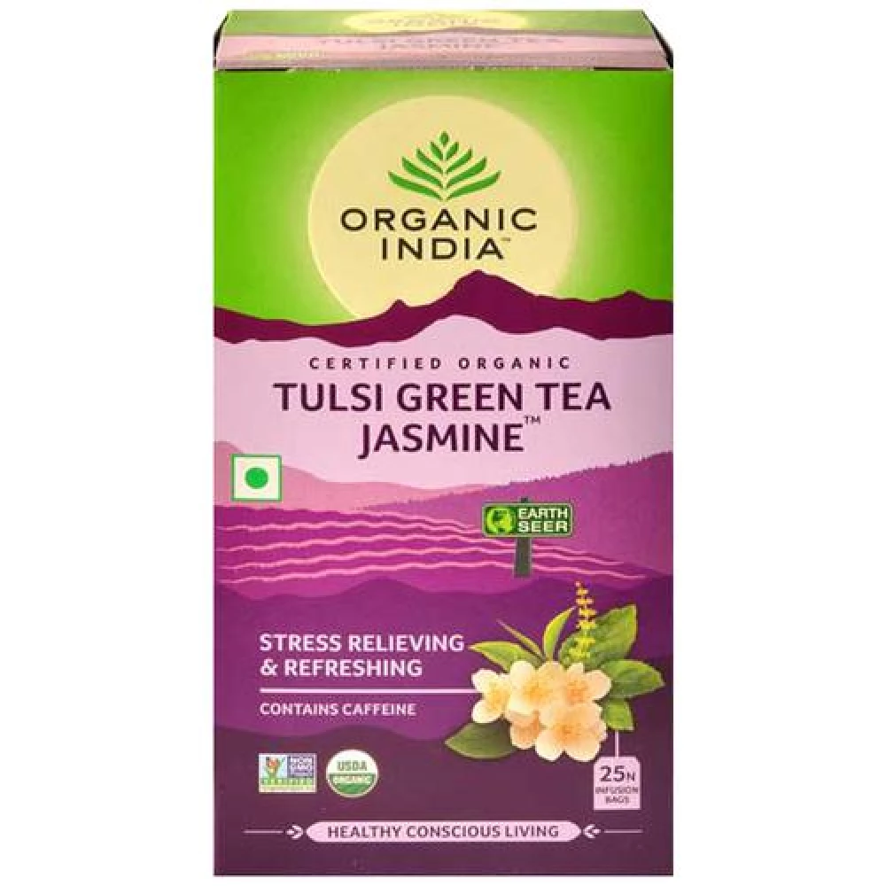 Organic India Organic Tulsi Green Tea Jasmine