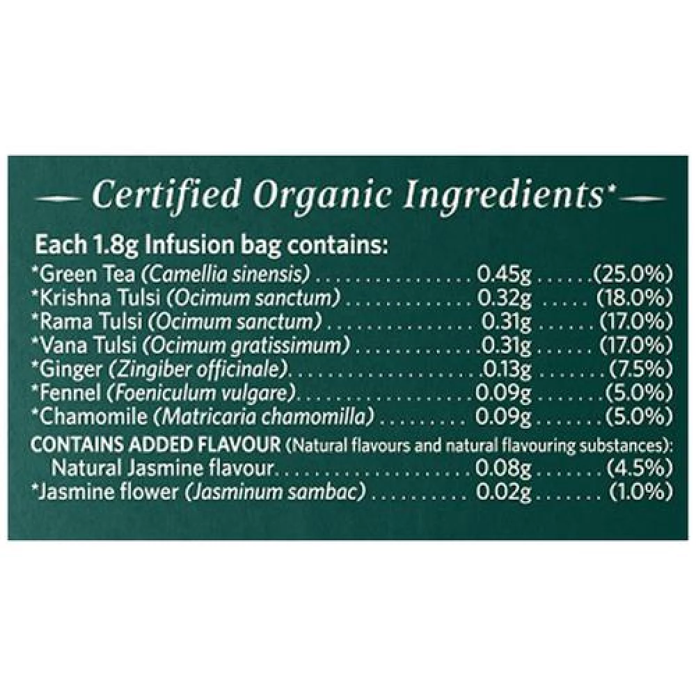 Organic India Organic Tulsi Green Tea - Jasmine - Image 3