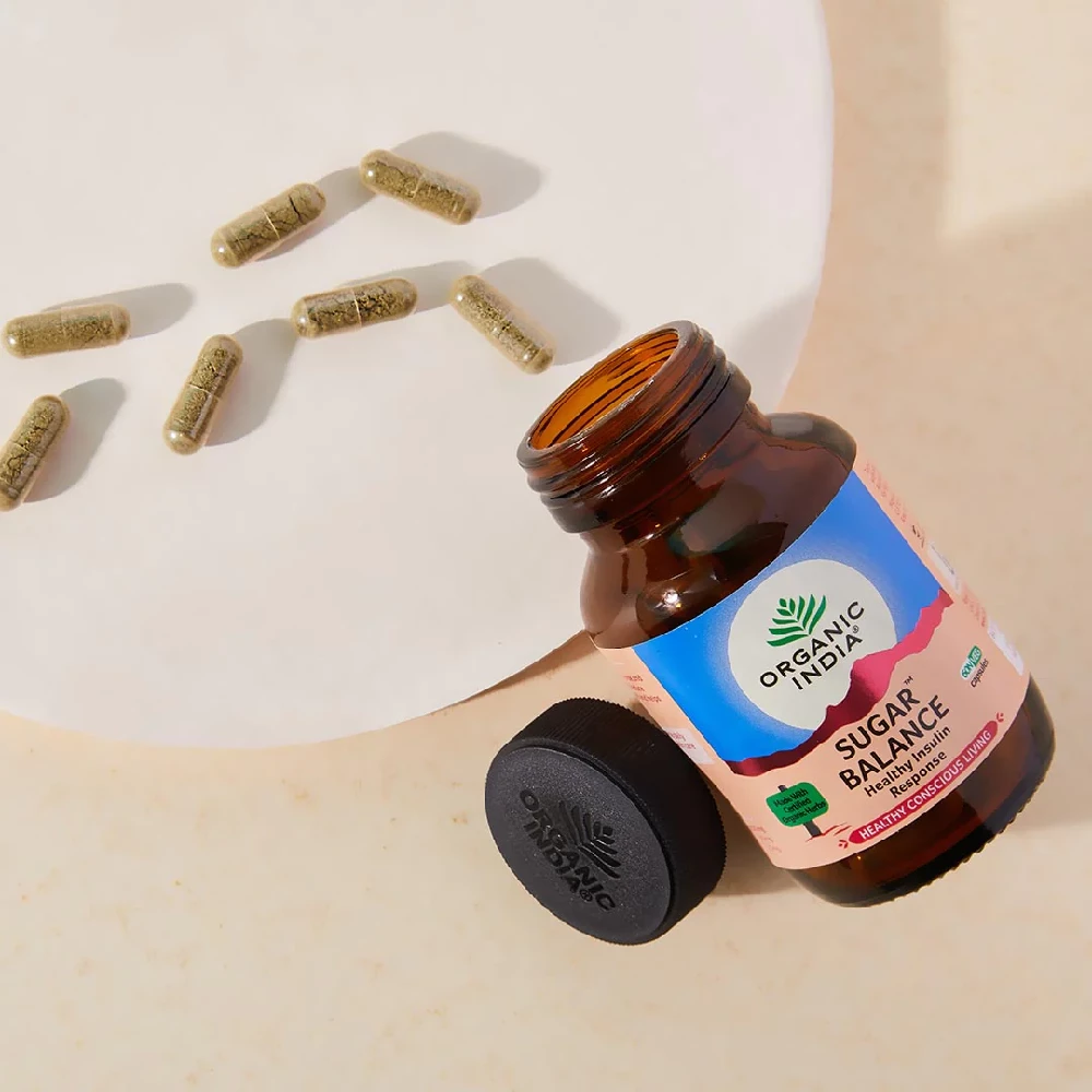 Organic India Sugar Balance Capsules - Image 7