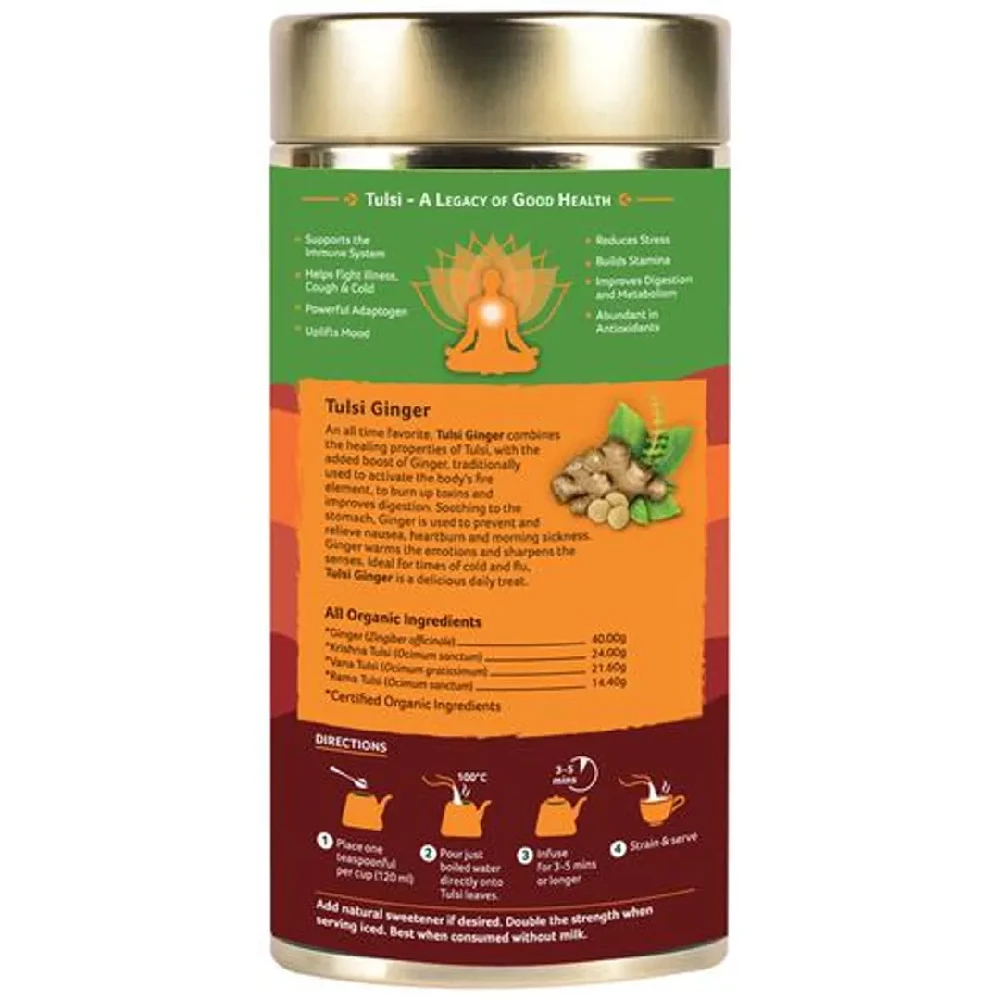 Organic India Tea - Tulsi & Ginger - Image 3