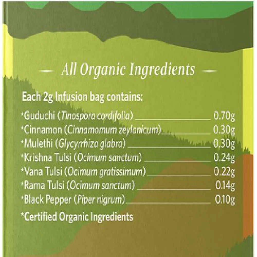 Organic India Tulsi Cinnamon Giloy Tea - Stress Relieving & Immunity Enhancing - Image 3